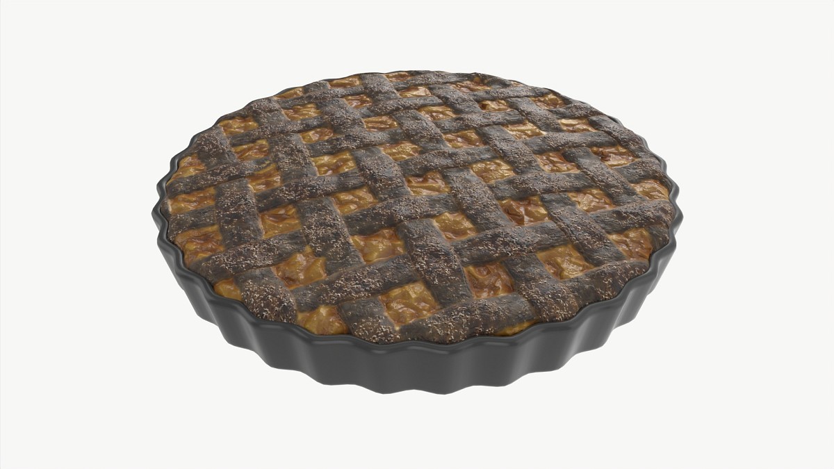 Apple Pie burned with Plate