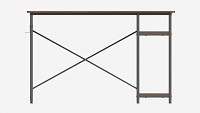 Writing Computer Desk with 2 Shelves