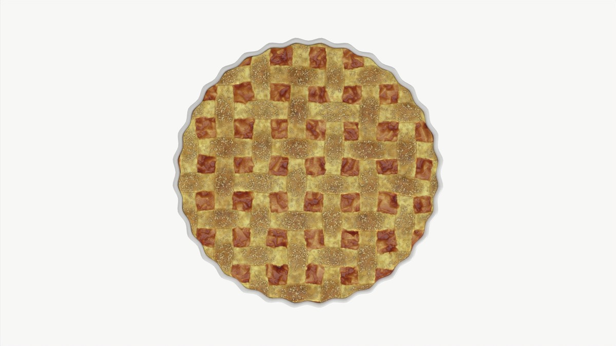 Apple Pie with Plate 01