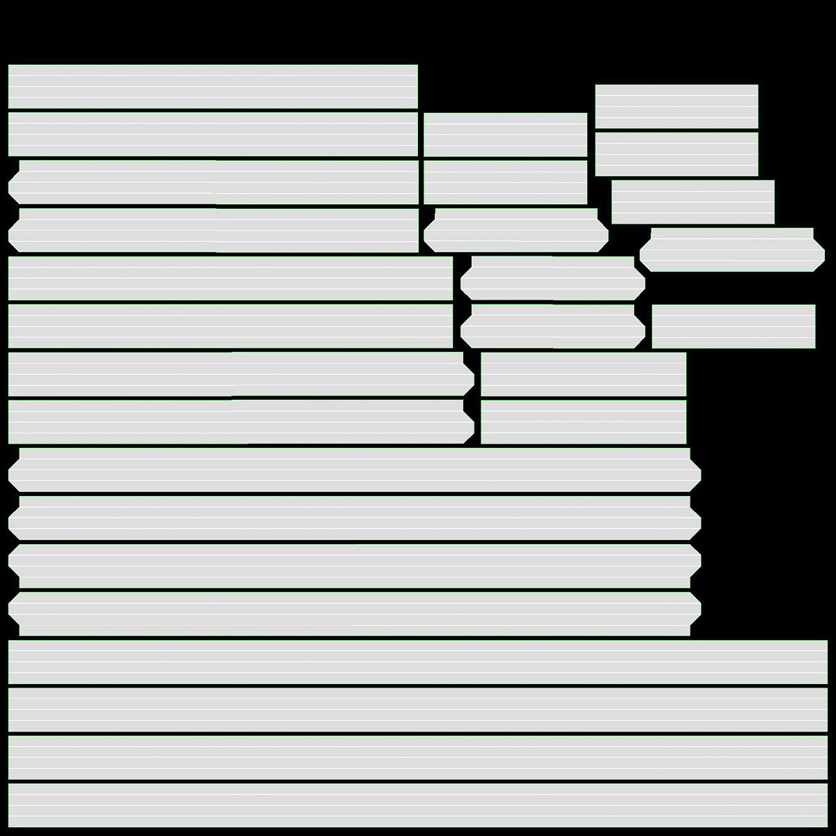 Wall shelf Seaford rectangle