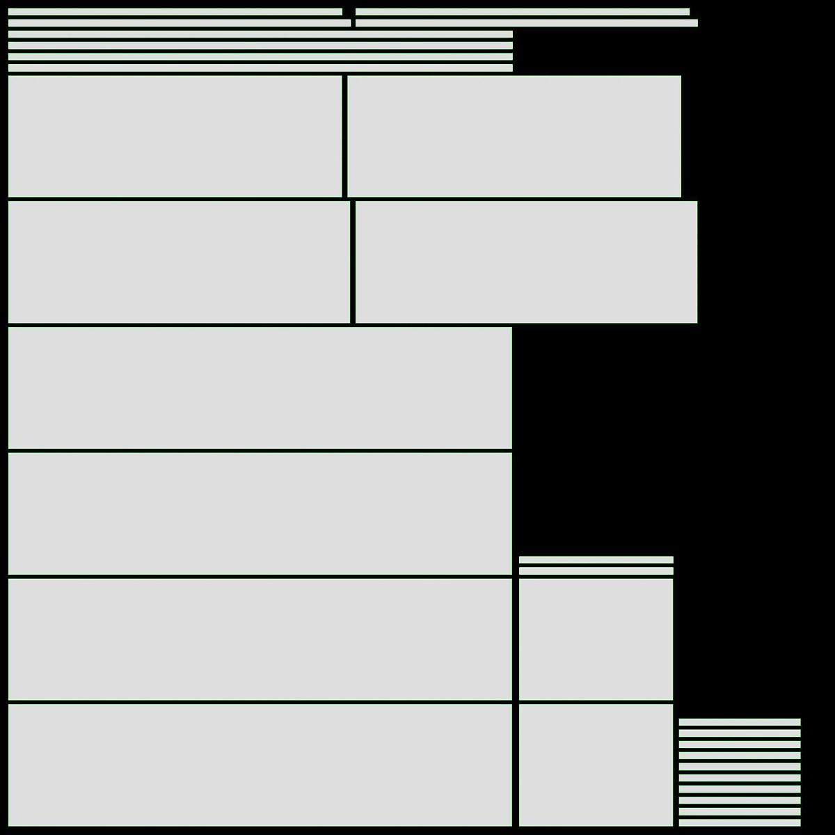 Wall shelf Seaford rectangle