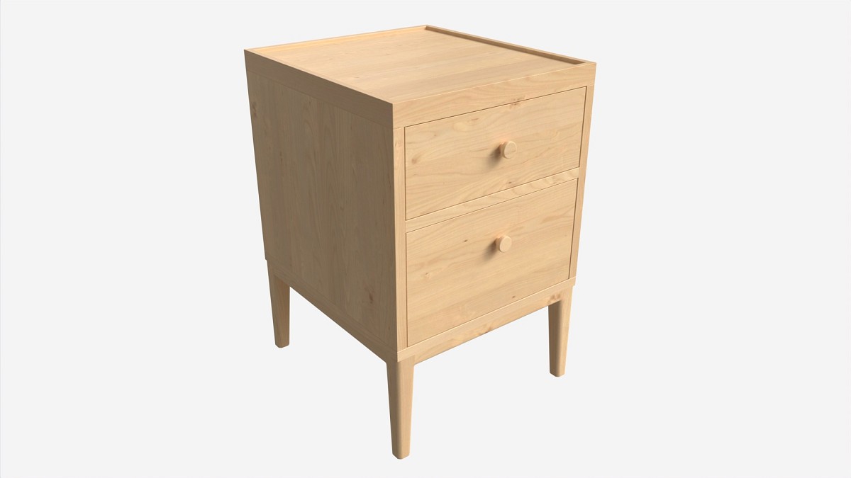 Bedside Cabinet 2-drawer Ercol Salina