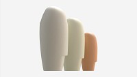 Decorative Ceramic Face-vases Set