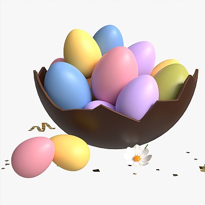 Eggs in Chocolate Basket