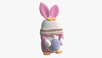 Easter Plush Doll Gnome With Egg 01