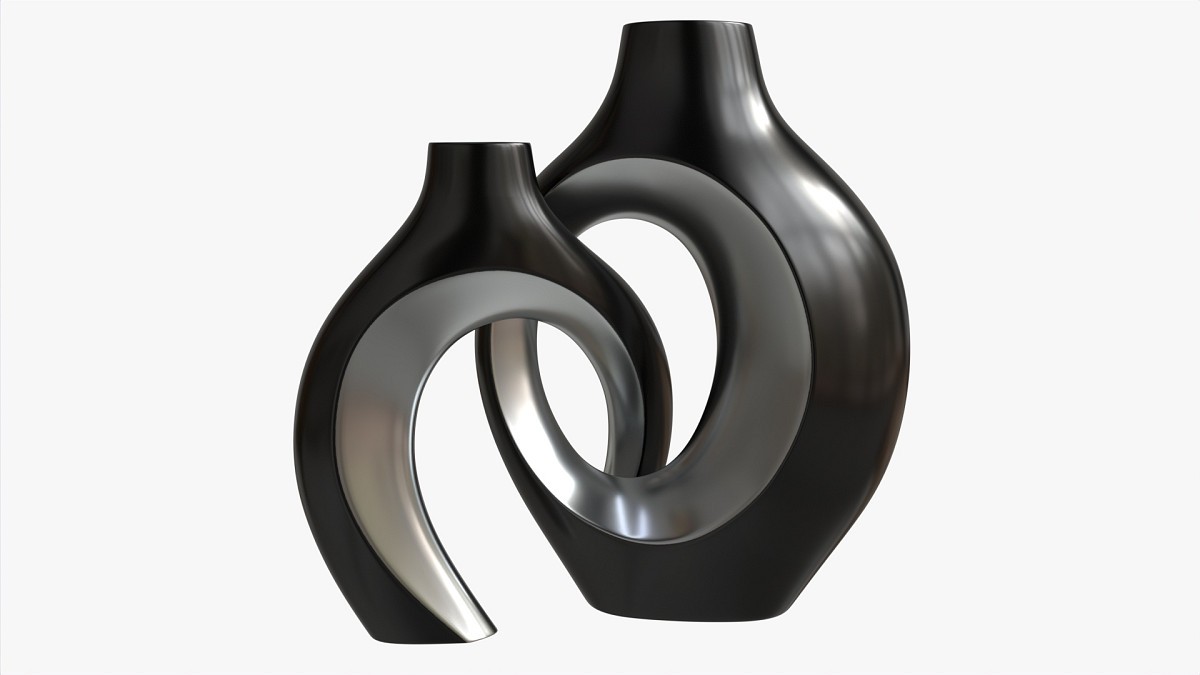 Metal Vases 2-set