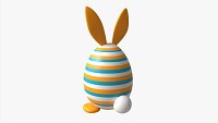 Easter Egg Rabbit-like Decorated