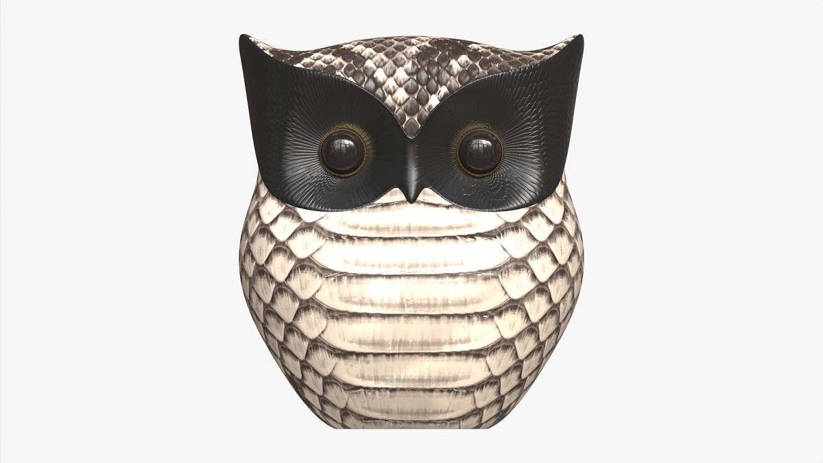 Owl Figurine Leather