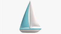 Sailing Boat Yacht Stylized