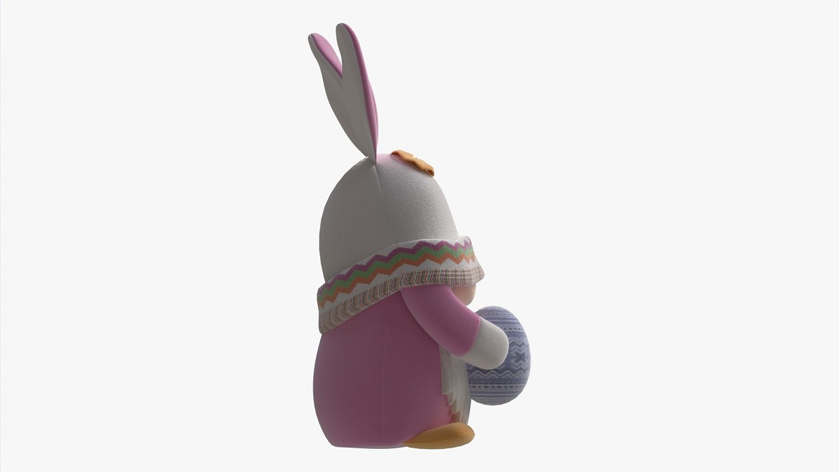 Easter Plush Doll Gnome With Egg 01