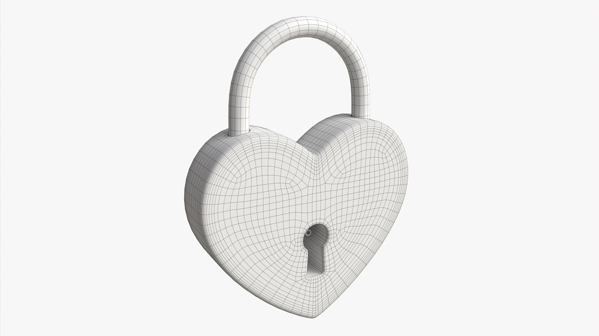 Padlock Heart-shaped Closed