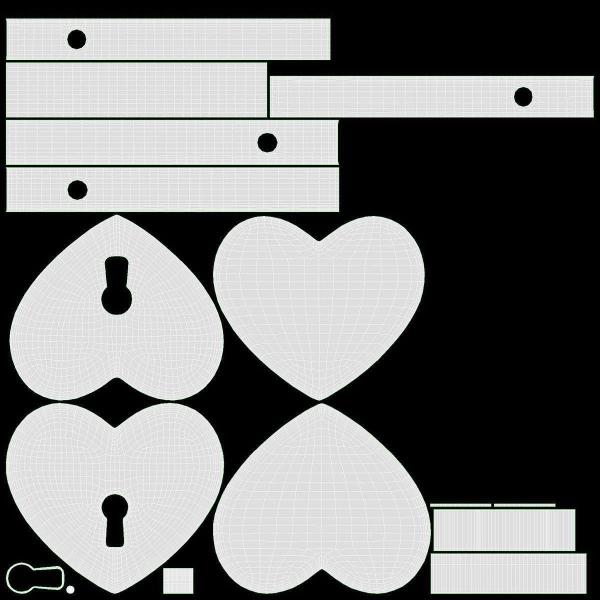Padlock Heart-shaped Closed