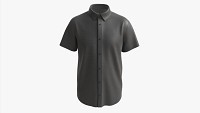 Short Sleeve Shirt for Men Mockup Black