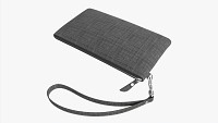Fabric Wallet for Women with Wrist Strap