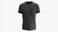 T-shirt for Men Mockup 02 Cotton Black