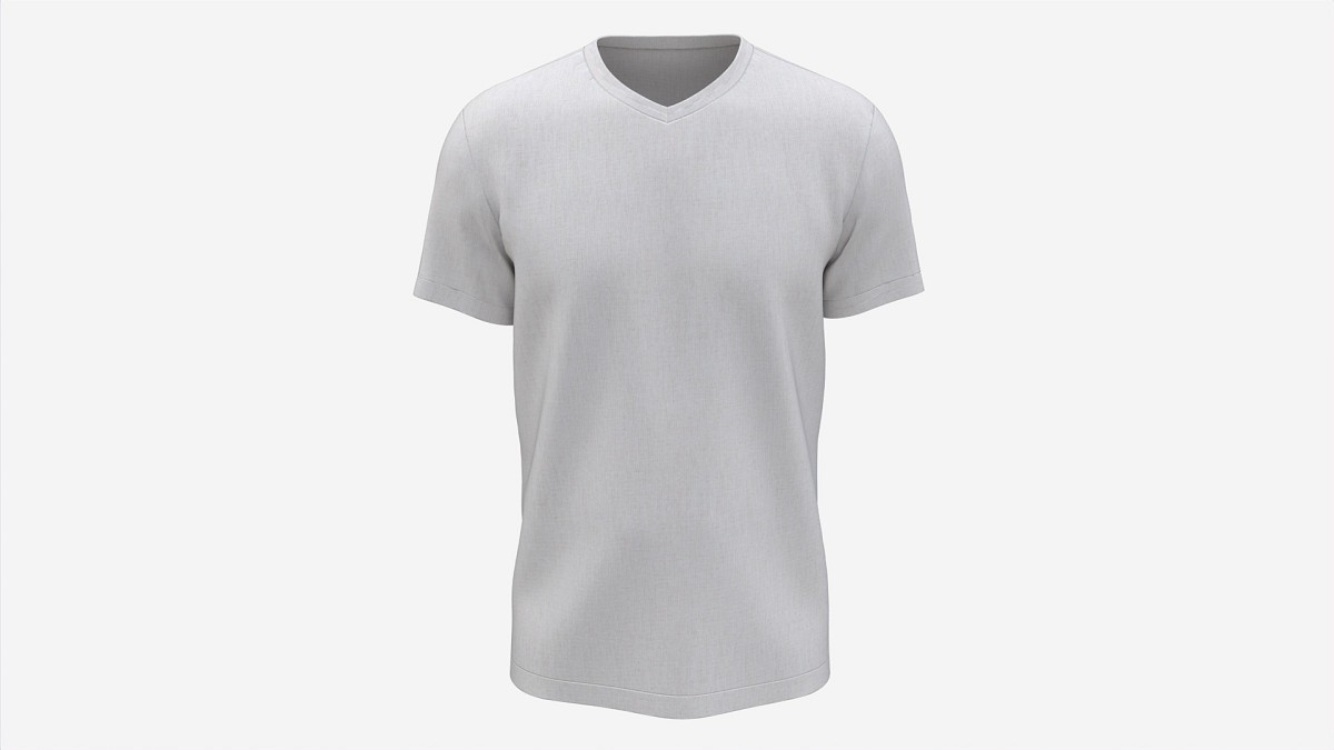 T-shirt for Men Mockup 02 Cotton White