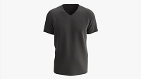 T-shirt for Men Mockup 03 Cotton Black