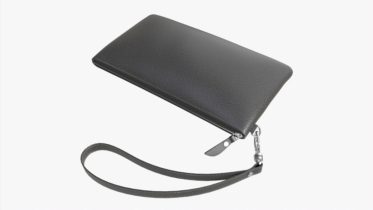 Leather Wallet for Women with Wrist Strap