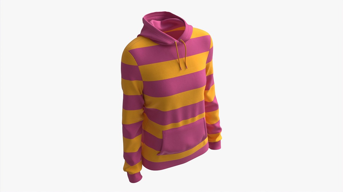 Hoodie with Pockets for Women Mockup 01 Colorful