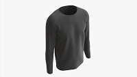Sweatshirt for Men Mockup 01 Black