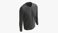 Sweatshirt for Men Mockup 03 Black