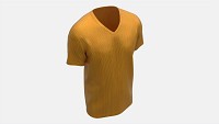 T-shirt for Men Mockup 03 Synthetic Gold