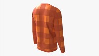 Sweatshirt for Men Mockup 03 Orange