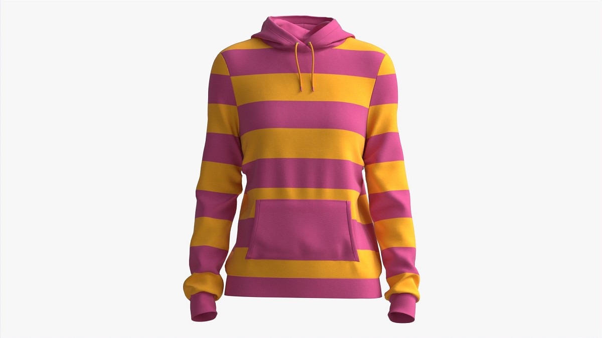 Hoodie with Pockets for Women Mockup 01 Colorful