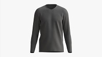 Sweatshirt for Men Mockup 03 Black