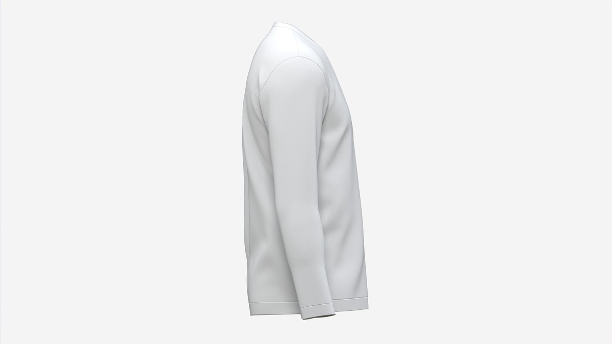 Sweatshirt for Men Mockup 03 White