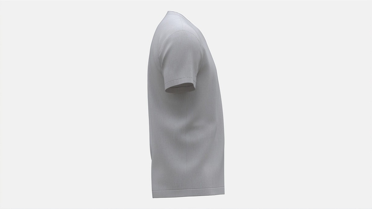 T-shirt for Men Mockup 03 Cotton White
