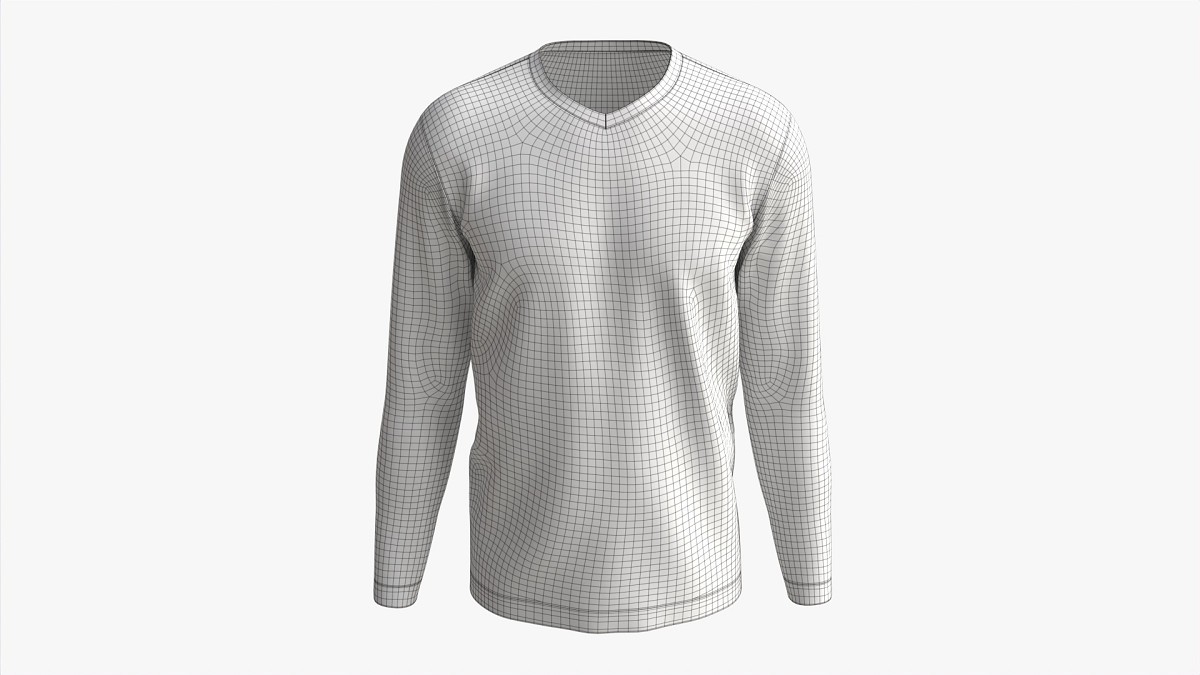 Sweatshirt for Men Mockup 03 White