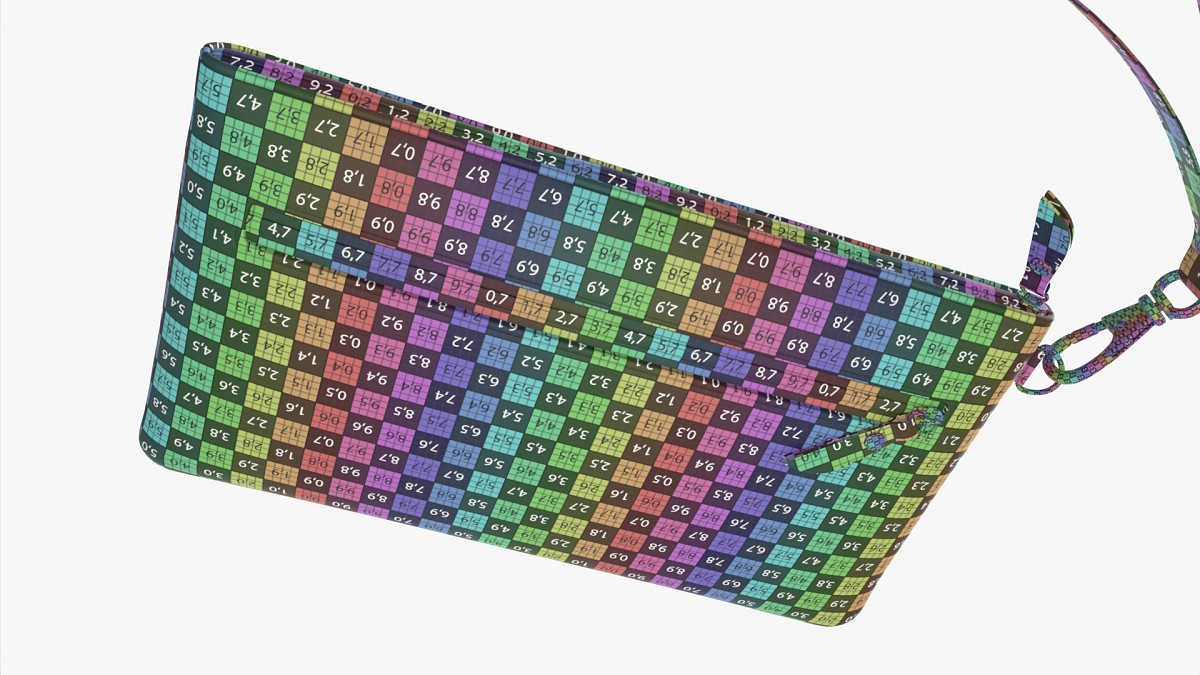 Fabric Wallet for Women with Wrist Strap