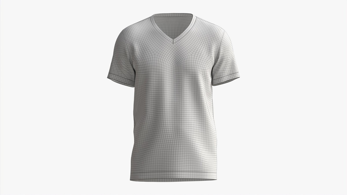 T-shirt for Men Mockup 03 Cotton White