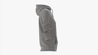 Hoodie with Pockets for Women Mockup 03 White