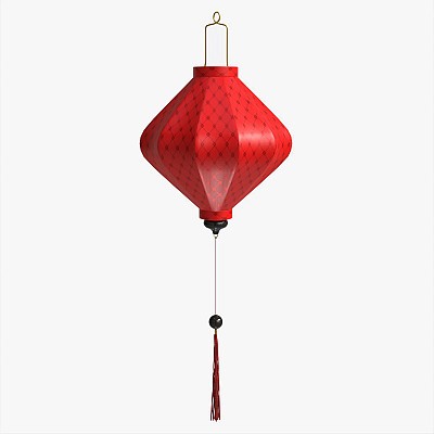 Hanging Silk Lantern 01