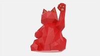 Decorative Stylized Lucky Cat Statuette