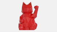 Decorative Stylized Lucky Cat Statuette