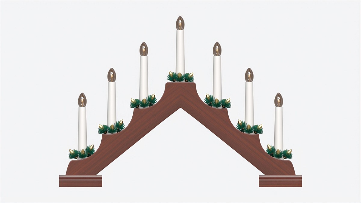 Advent 7-light Candlestick Arc 01