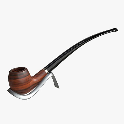 Pipe Long Briar Wood 01