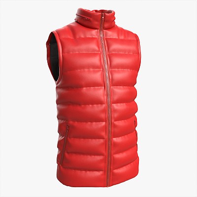 Quilted Gilet Men 1 Red
