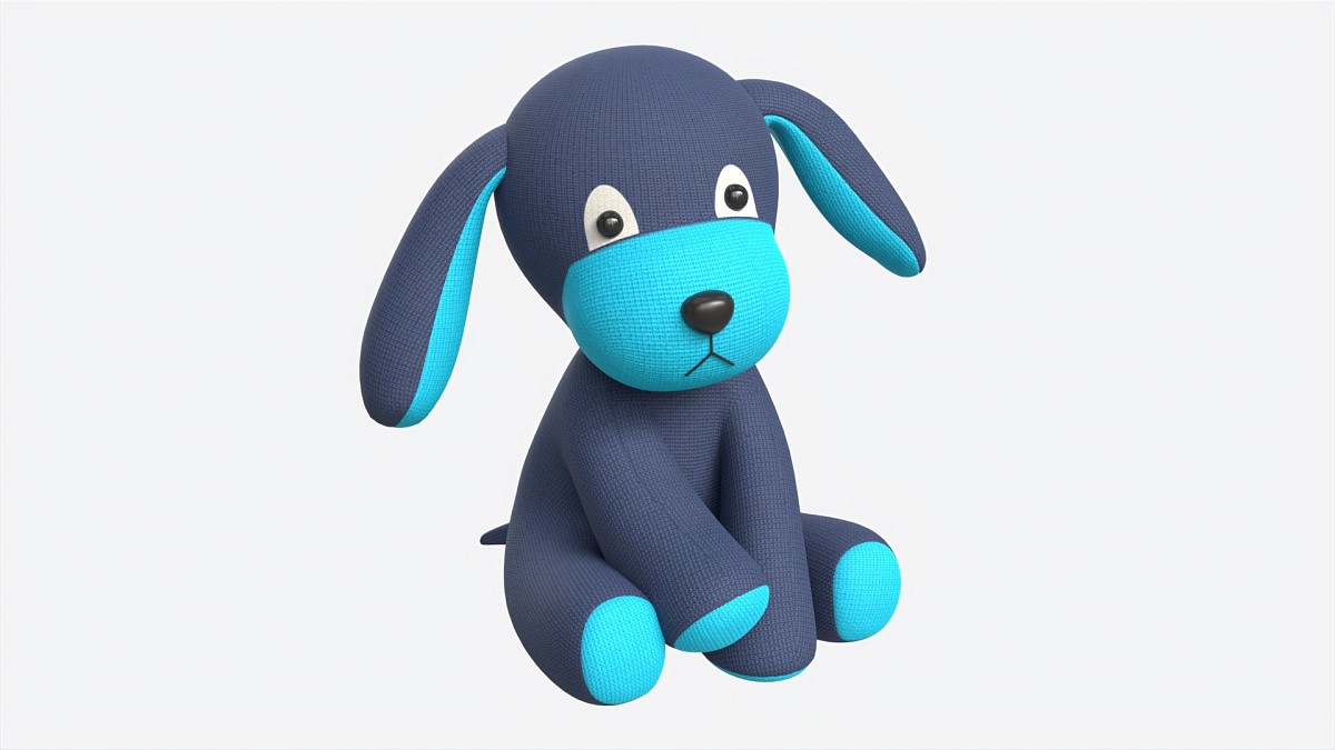 Puppy Toy Soft Blue