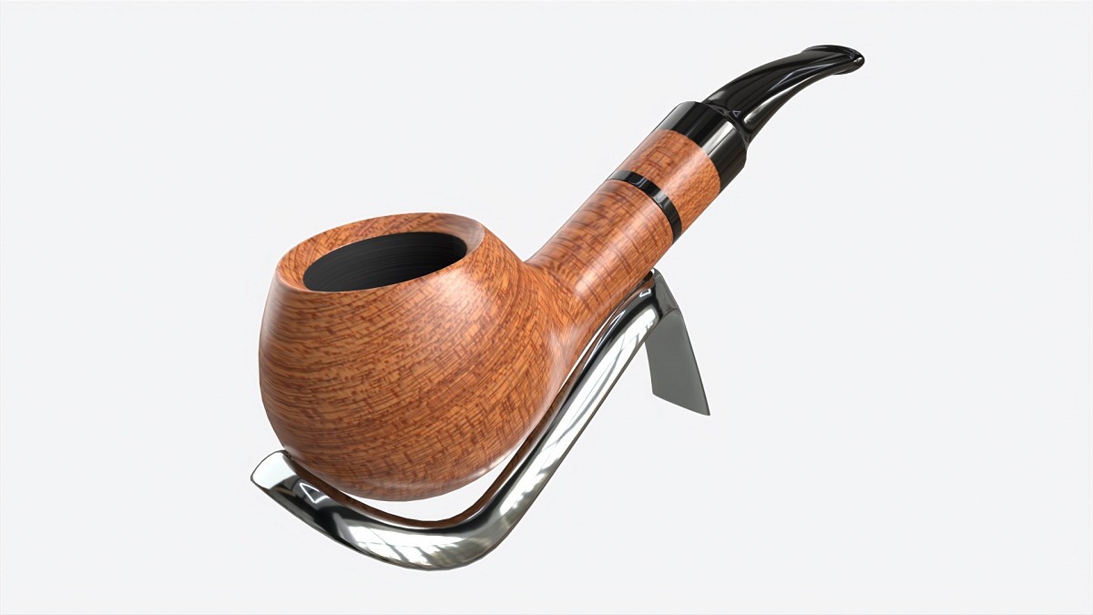 Smoking Pipe Bent Briar Wood 02