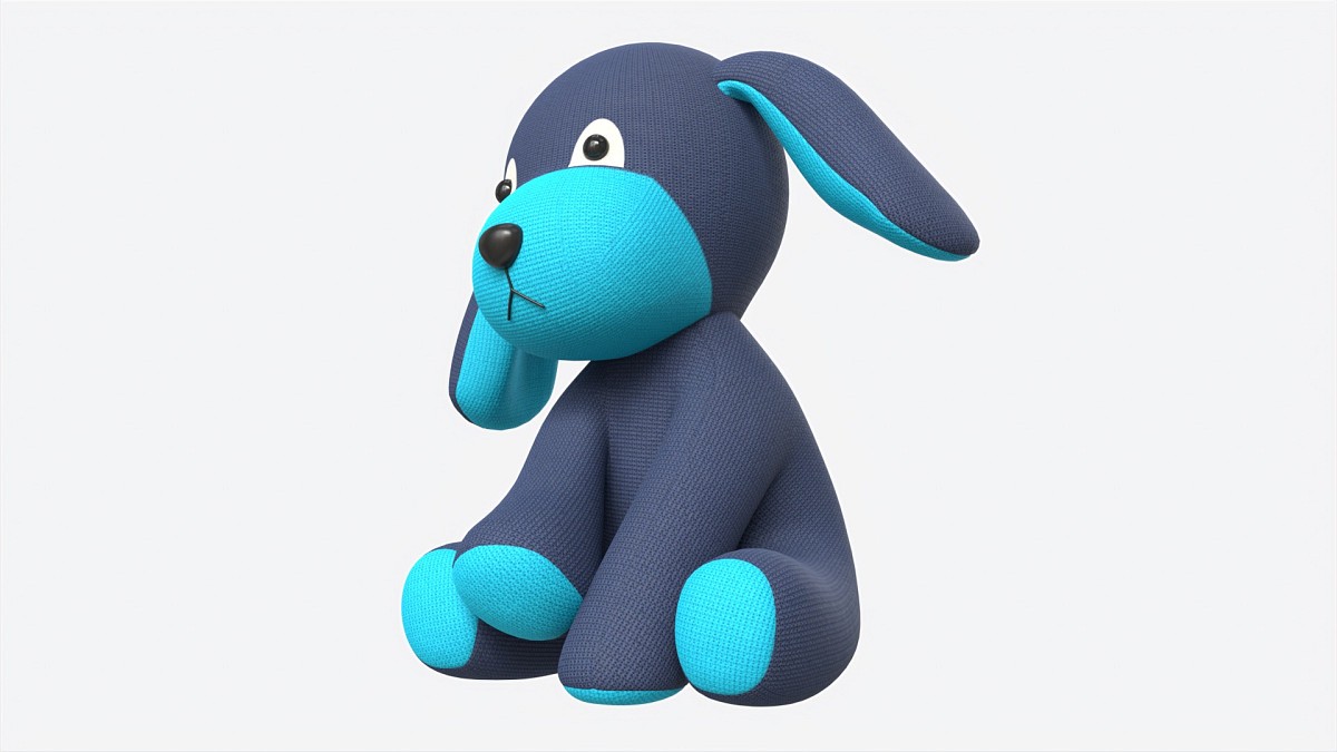 Puppy Toy Soft Blue