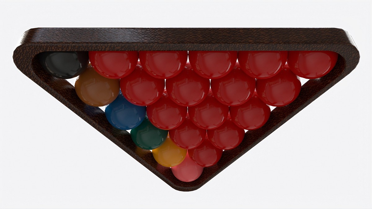 Snooker Ball Set with Triangle