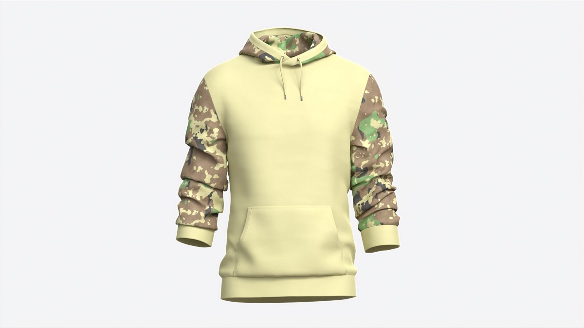 Hoodie with Pockets for Men Mockup 02