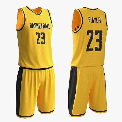 Basketball Uniform Yellow