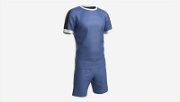 Soccer T-shirt and Shorts Blue