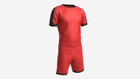 Soccer T-shirt and Shorts Red
