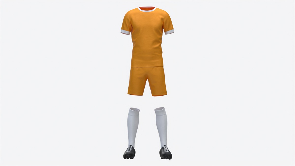 Soccer Uniform with Boots Yellow